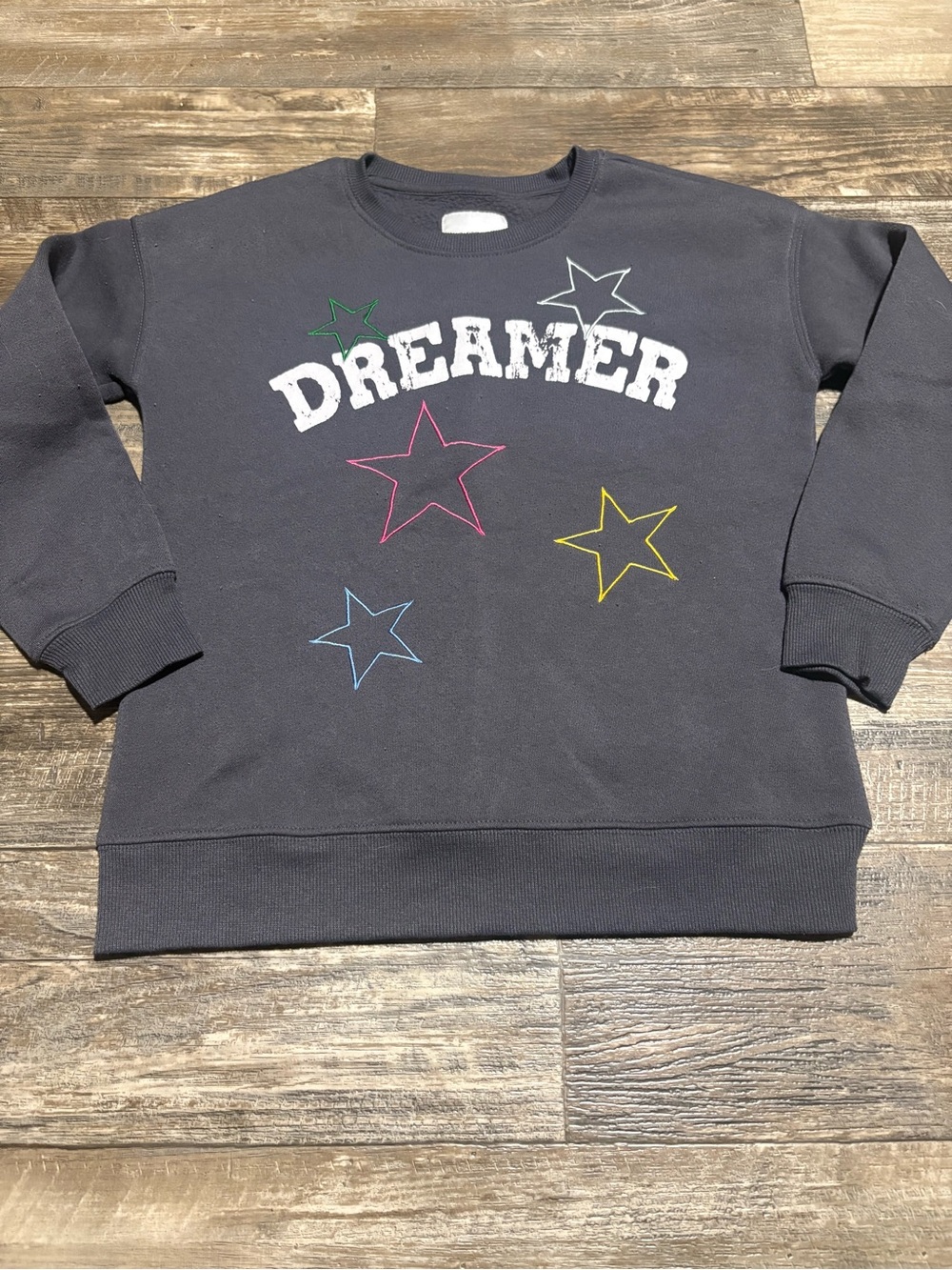 Navy 'Dreamer' Star Pullover Sweatshirt for Kids